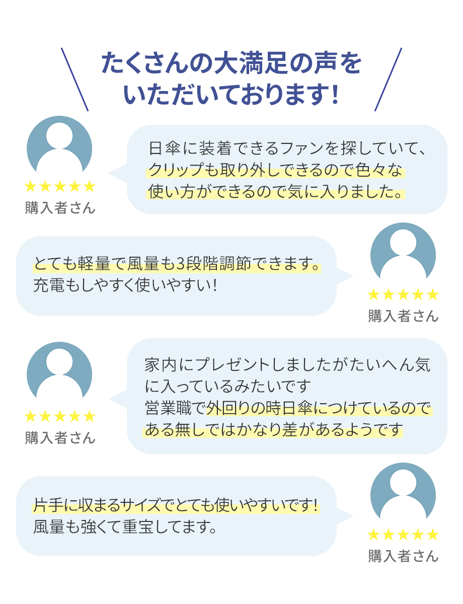 たくさんの大満足の声をいただいております！