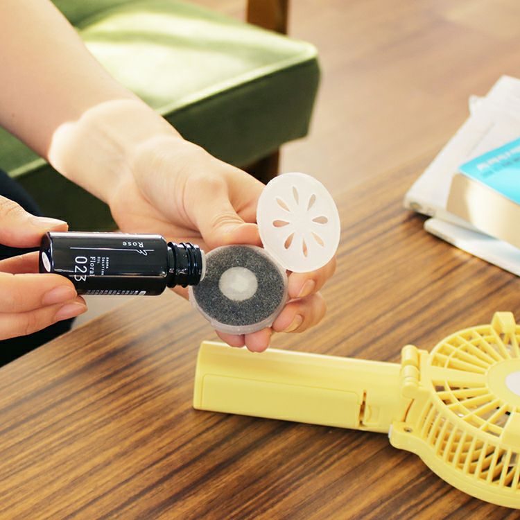 PR-F015 PRISMATE(プリズメイト) 充電式マルチハンディファン アロマ