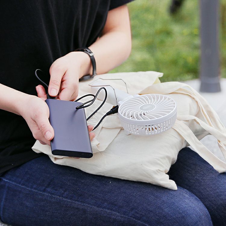 PR-F015 PRISMATE(プリズメイト) 充電式マルチハンディファン アロマ