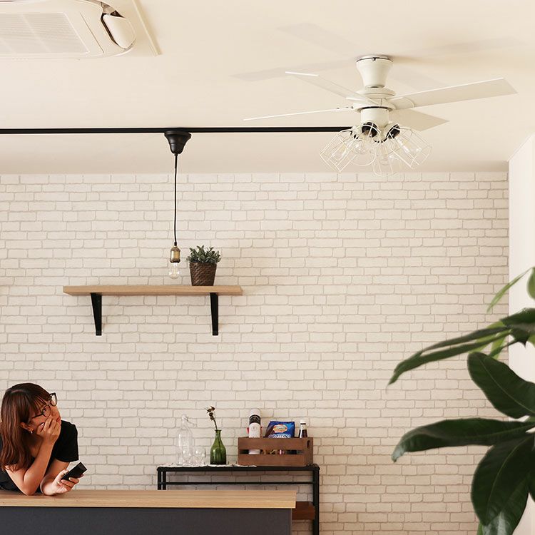 保証5年】JAVALO ELF シーリングファンライト JE-CF003 | LED付きで