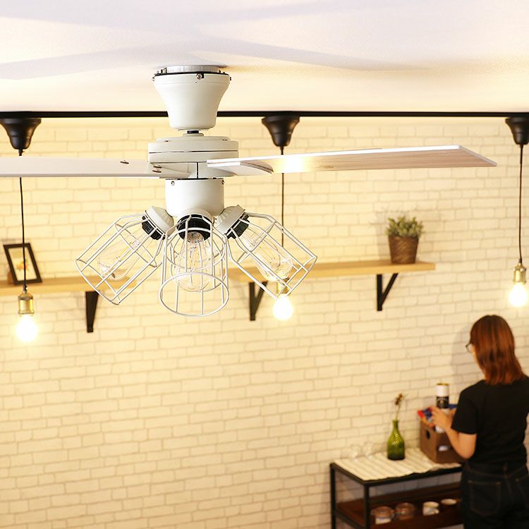 保証5年】JAVALO ELF シーリングファンライト JE-CF003 | LED付きで