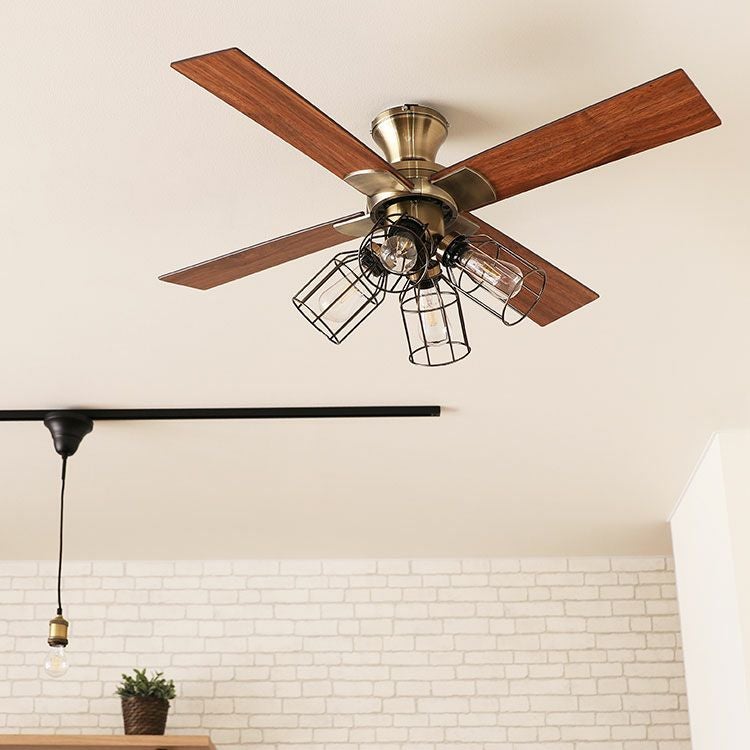 保証5年】JAVALO ELF シーリングファンライト JE-CF003 | LED付きで