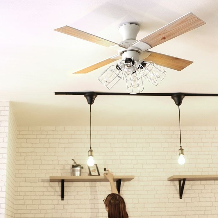 保証5年】JAVALO ELF シーリングファンライト JE-CF003 | LED付きで