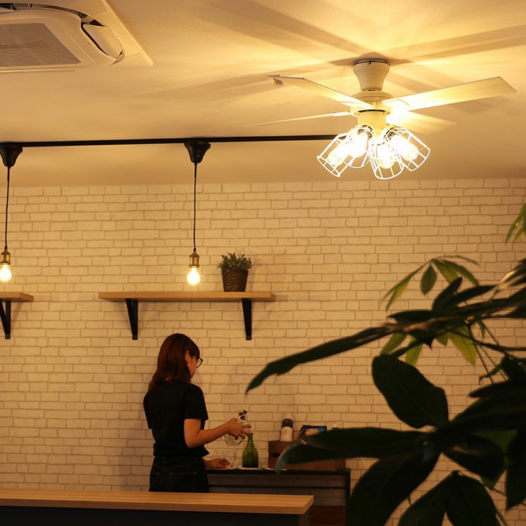 保証5年】JAVALO ELF シーリングファンライト JE-CF003 | LED付きで