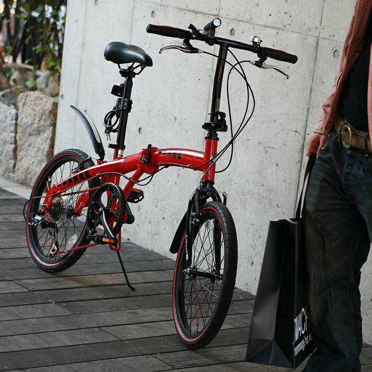 BA-10R WACHSEN(ヴァクセン) 20インチ アルミ 折りたたみ自転車 7段