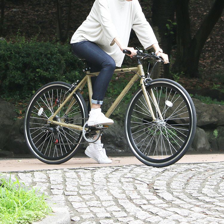 BAC-700-WBG WACHSEN(ヴァクセン) 700Cアルミクロスバイク 7段変速 -wood- Atmung