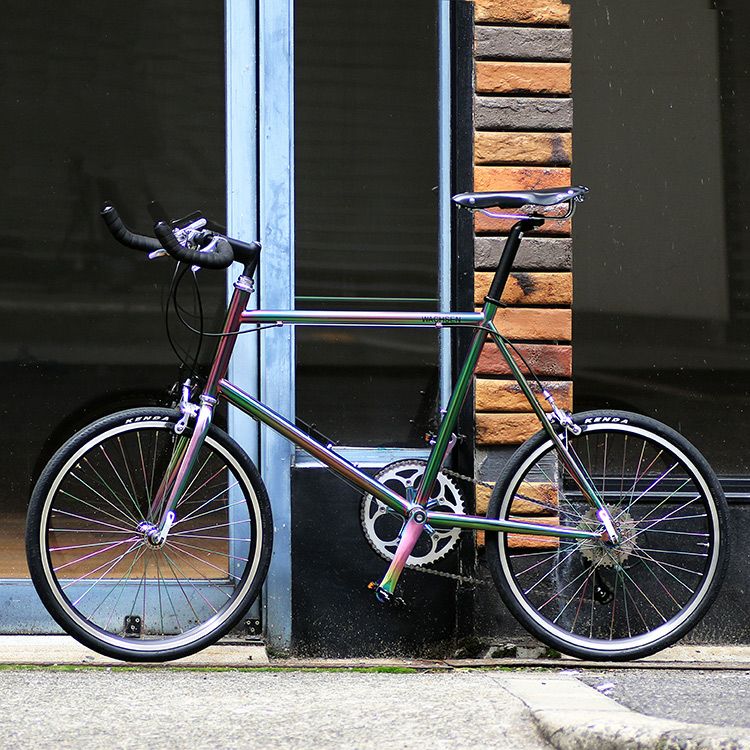 ★新品タイヤ＆サドル★VIM BIKE ビムベロ ミニベロ 20インチ 外装7段変速★買取帝国 志木店 自転車ミニベロ20インチ 京都ブランド”Kamogawabike” マットグレー