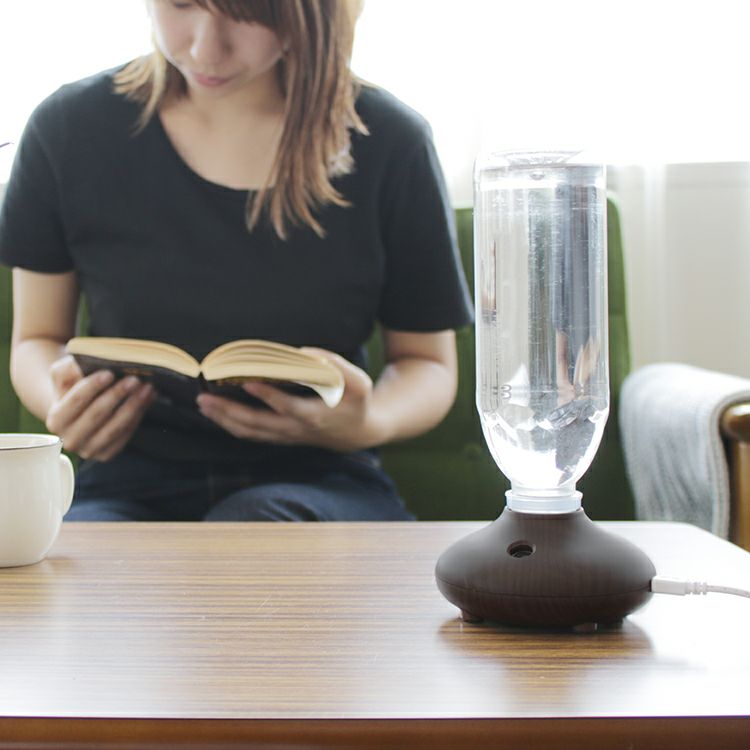 PR-HF024 PRISMATE(プリズメイト) ペットボトル式加湿器 -wood-