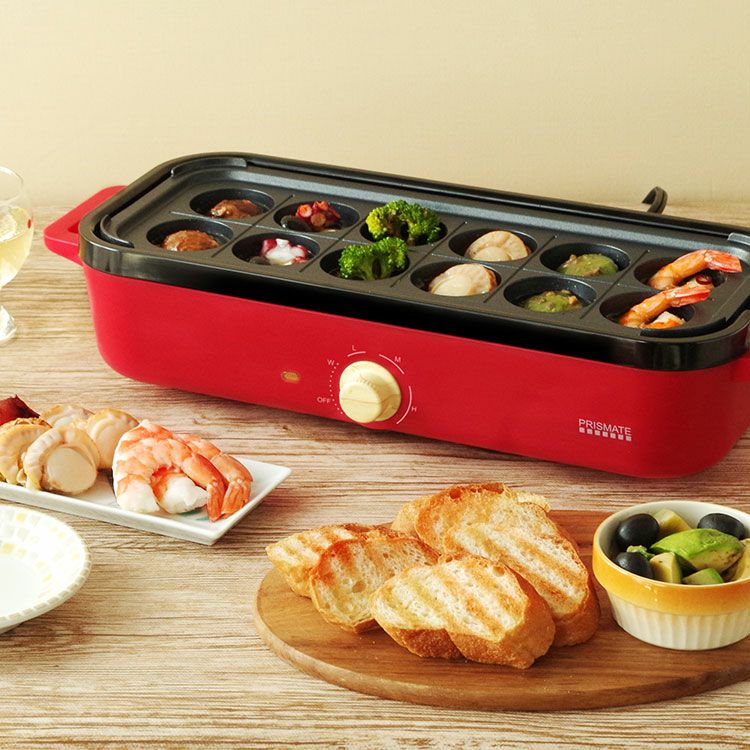 プリズメイト スリムホットプレート PR-SK035【楽しく使えるレシピ