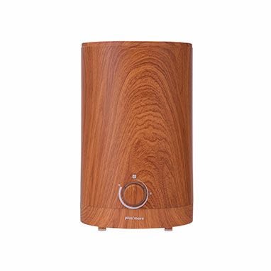 加湿器   ホットキャビン  木目 MO-HF020 plusmore(プラスモア) 上部給水式超音波 アロマ加湿器 wood