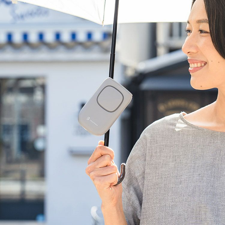 テレビで紹介】日傘クリップファン扇風機｜LCAF008