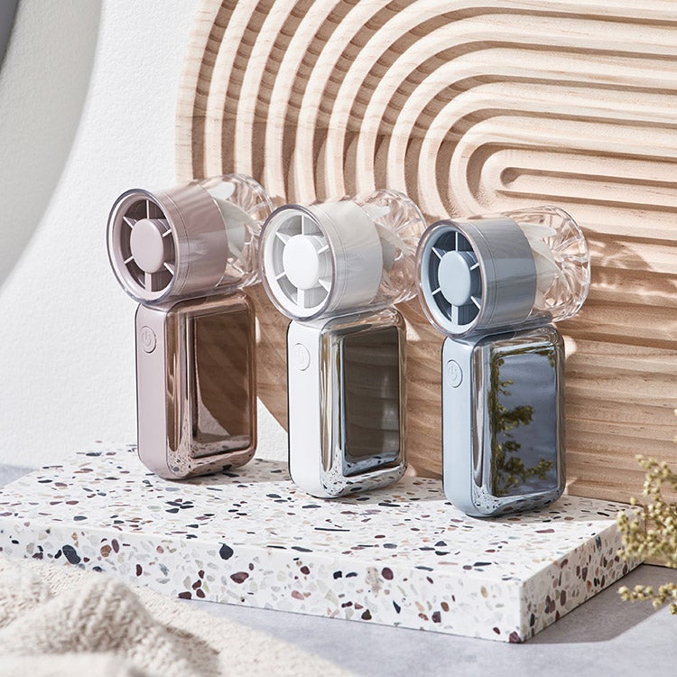 5 IN 1 ハンドヘルドファン 9000mAh ハンディファン・充電式扇風機特集｜ペルチェ冷却・持ち運びに便利なファン